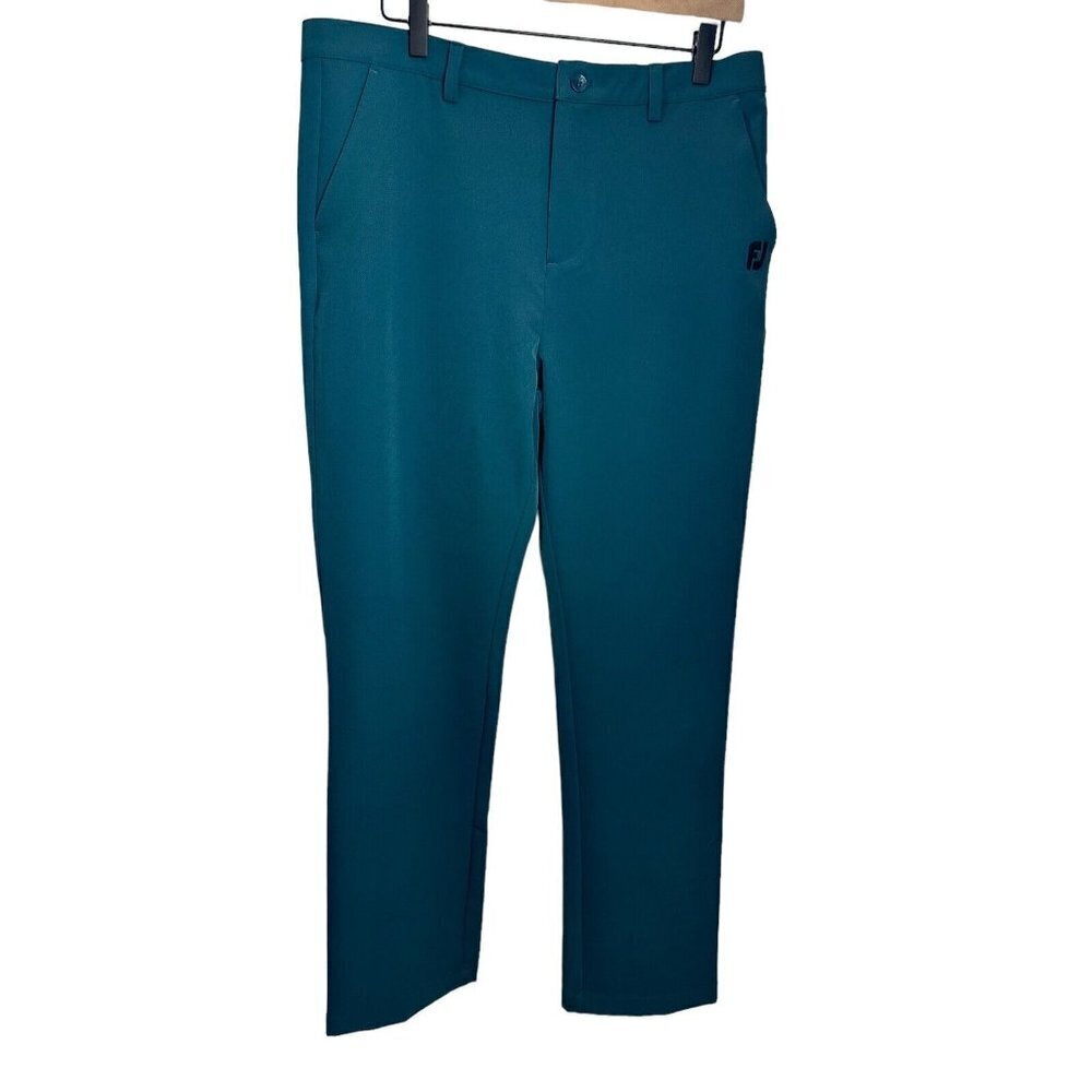 Foot Joy FJ Performance Golf Pants Teal Green Mens Sz 34 Stretch‎